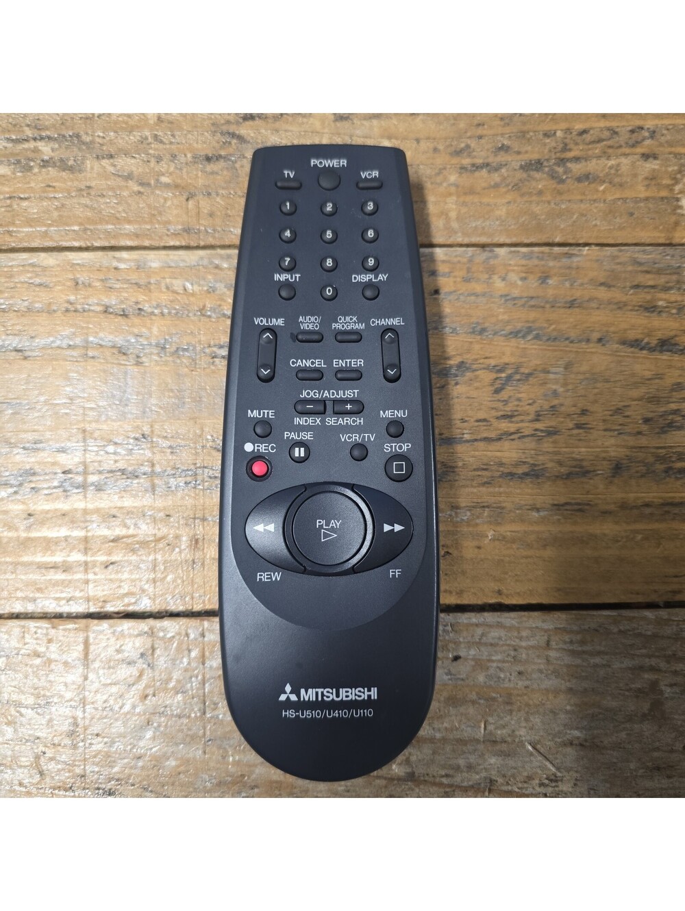 Mitsubishi HS-U510/U410/U110 Remote control for VCR VHS Original Tested Works